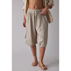 Urban Outfitters Out From Under Cabot Cotton Gauze Side-Tie Jorts Beach L 286474